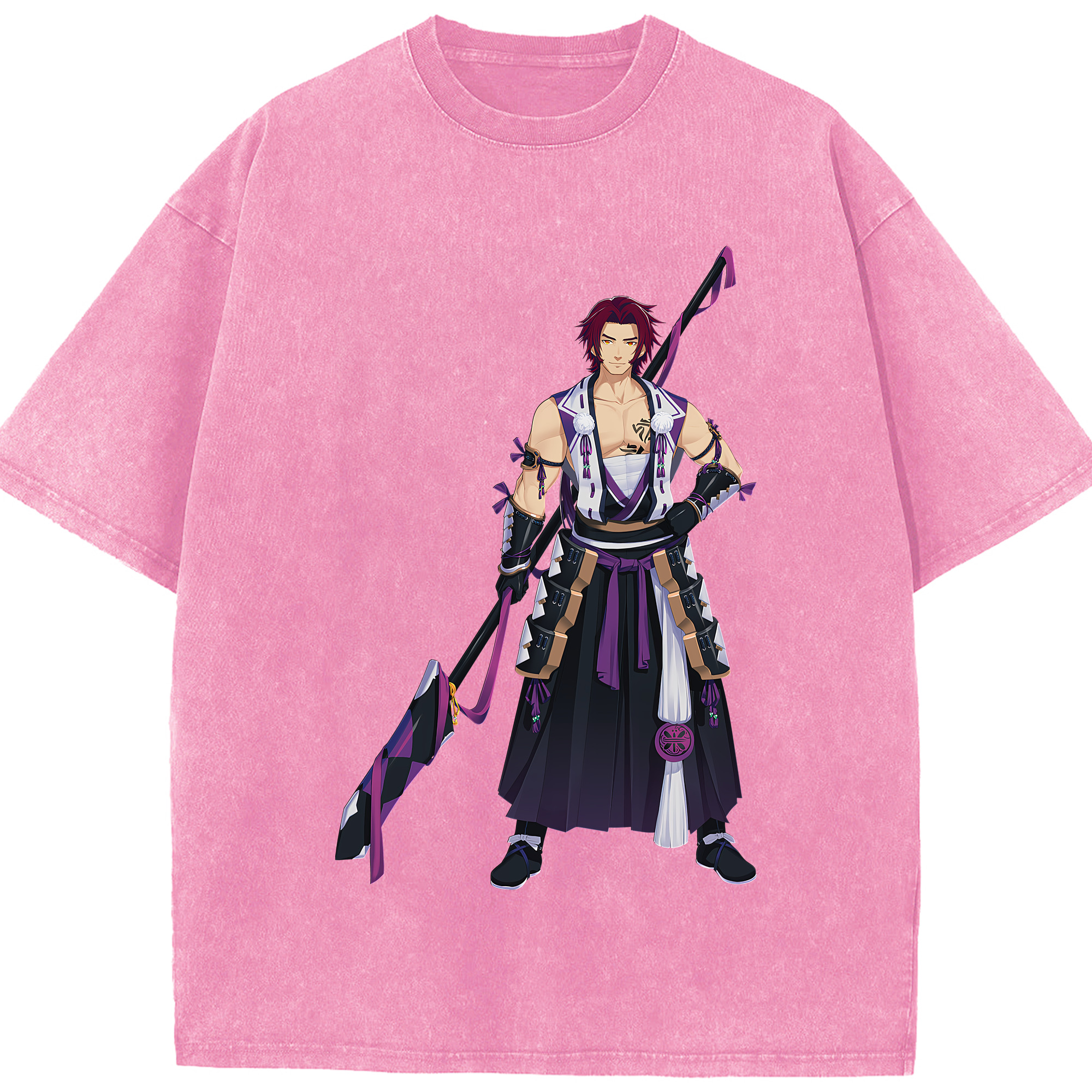 （画像用） 刀剣乱舞 Touken Ranbu 綿100% ヴィンテージ風 半袖Tシャツ（フロントプリント）